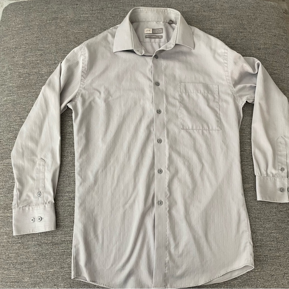 Joseph Abboud Light Gray Dress Shirt